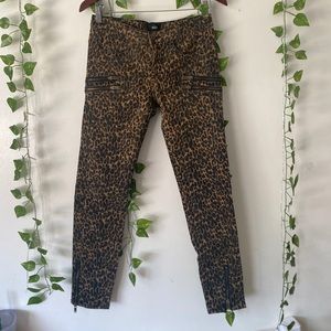 VINTAGE BDG leopard print jeans for size W27 L29